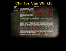 Tablet Screenshot of cvanwinkle.com